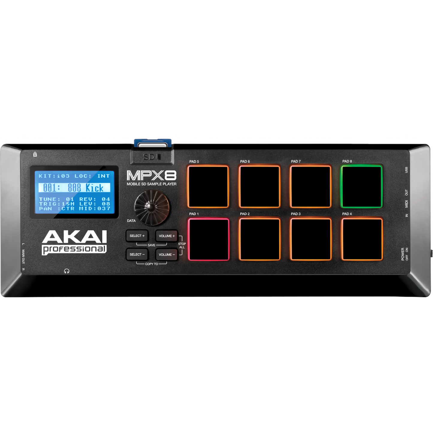 Akai Professional MPX8 SD Sample Pad Controller