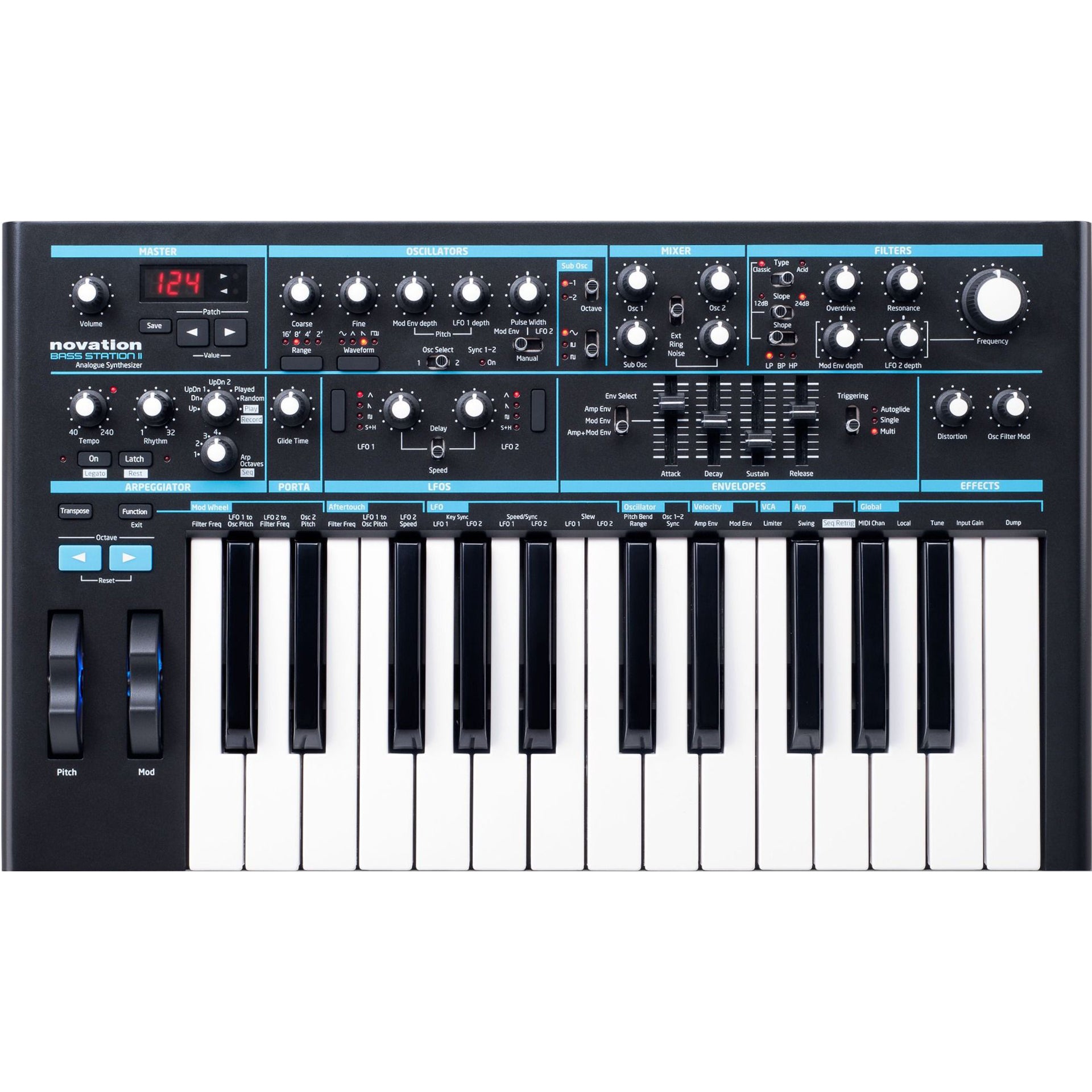 Novation シンセサイザー Bass Station II-