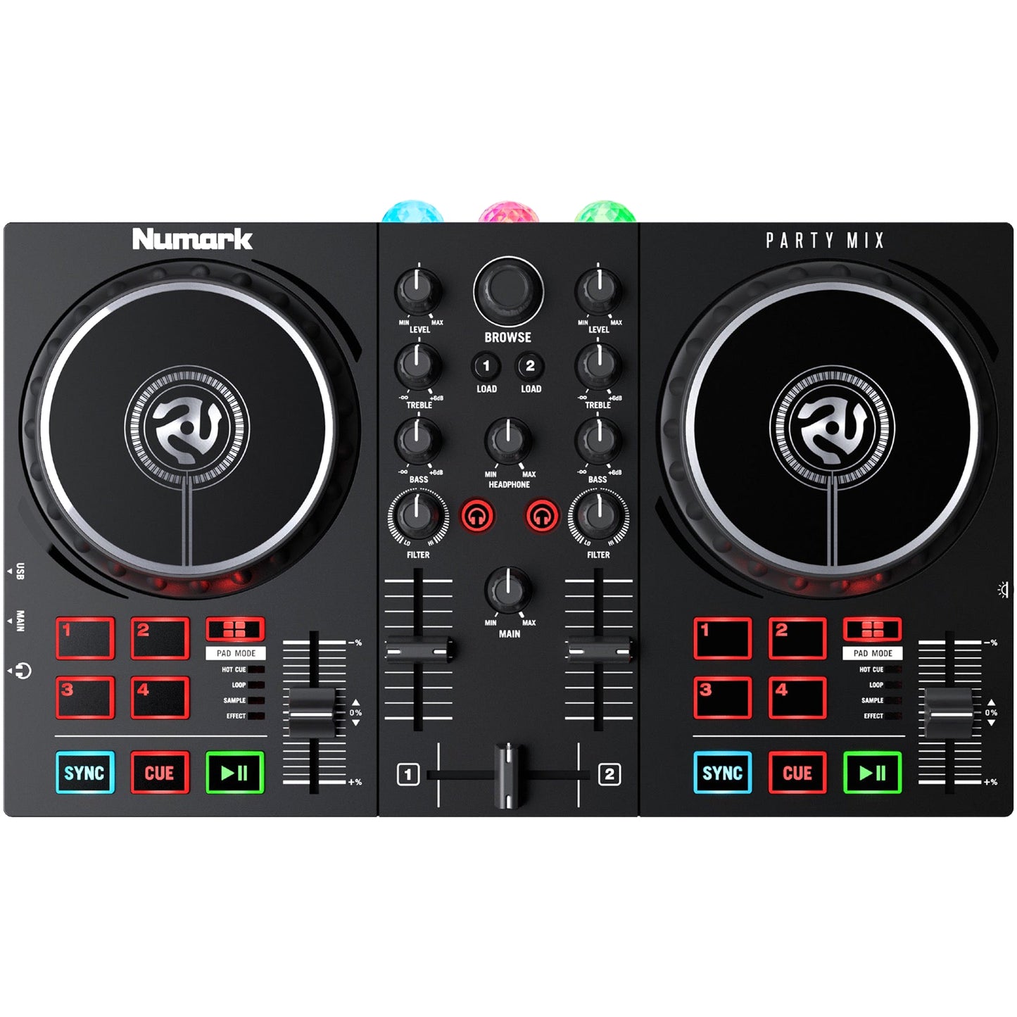 Numark Party Mix II DJ Controller with Built in Light Show