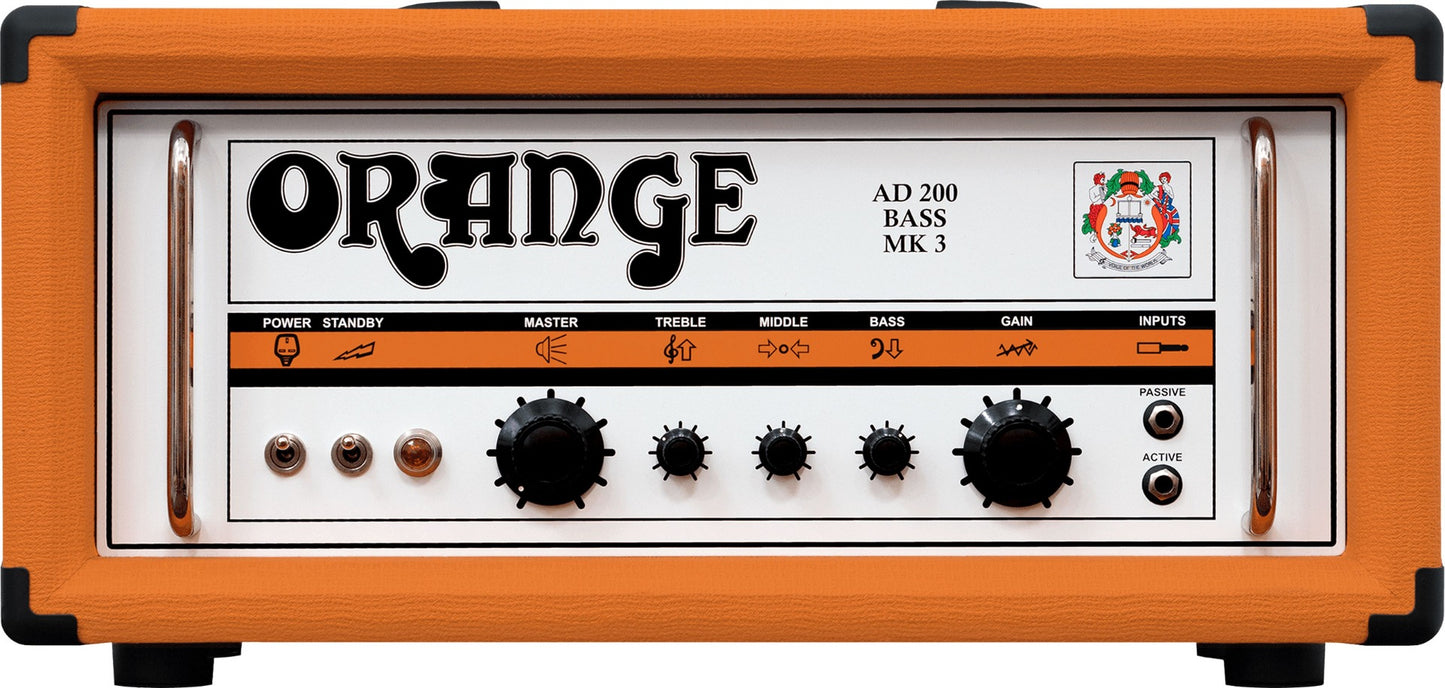 Orange AD200B 200W All Tube Short Signal Path Bass Head