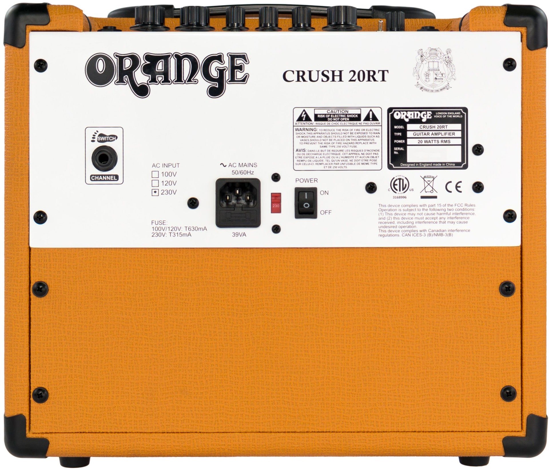 Orange Crush20RT- 20-Watt Guitar Amp Combo - Orange – Alto Music