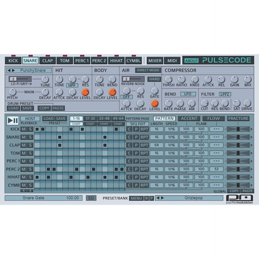 Psychic Modulation PulseCode Virtual Instrument Plugin