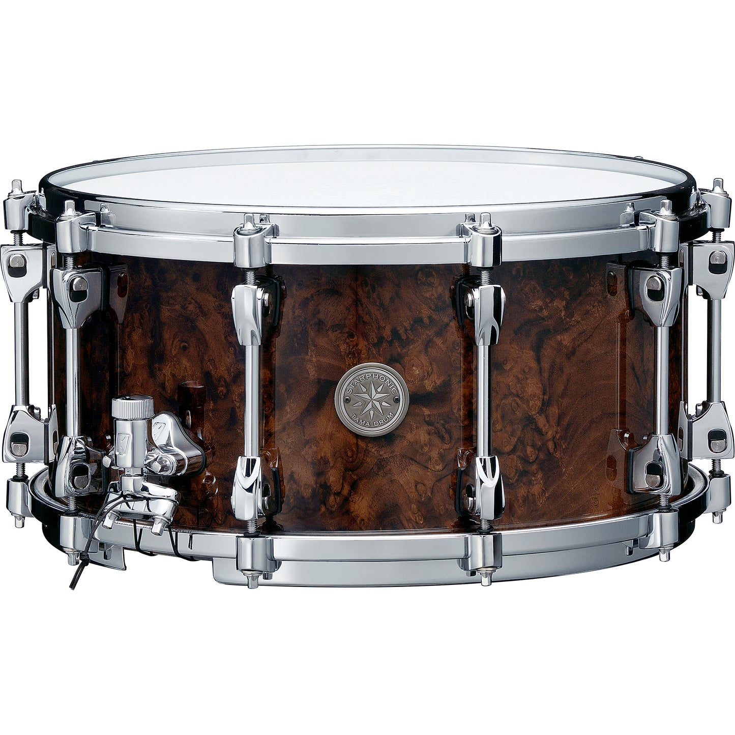 TAMA Starphonic Series PWB147 7x14 Snare Drum Gloss Black Walnut Burl