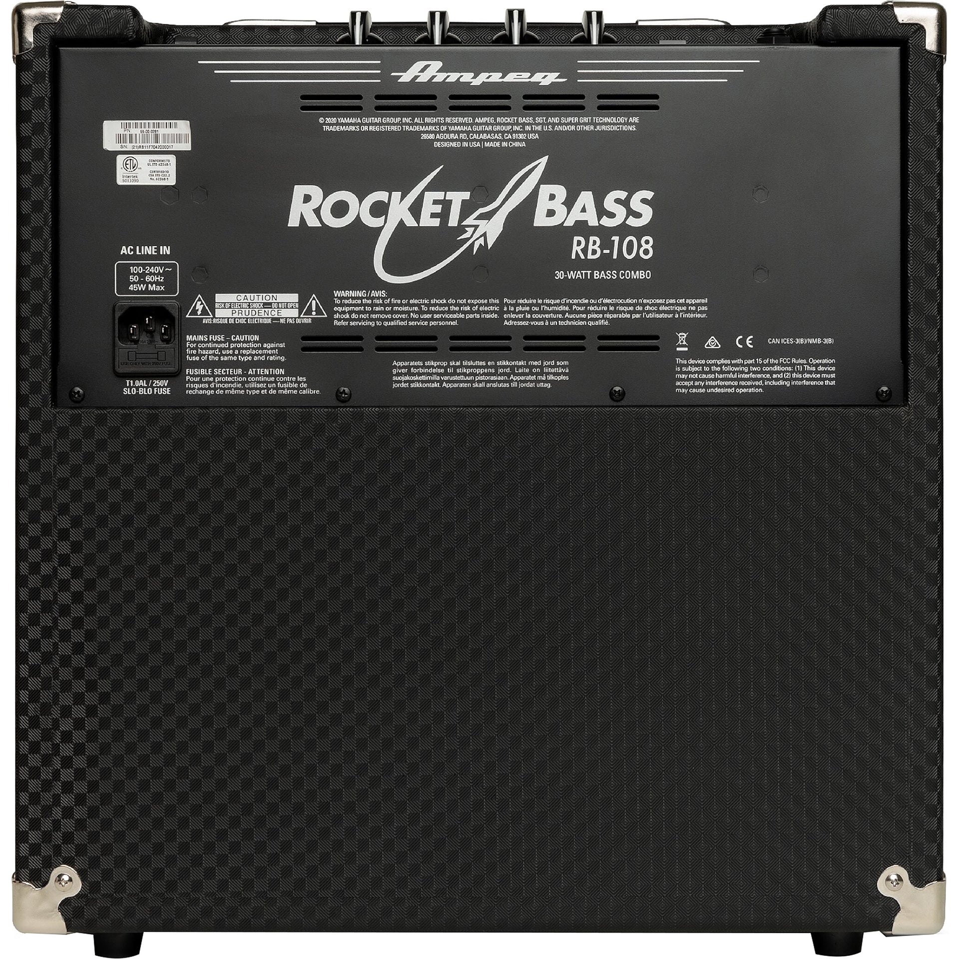 Ampeg RB-108 Rocket Bass 108 Combo Amplifier – Alto Music