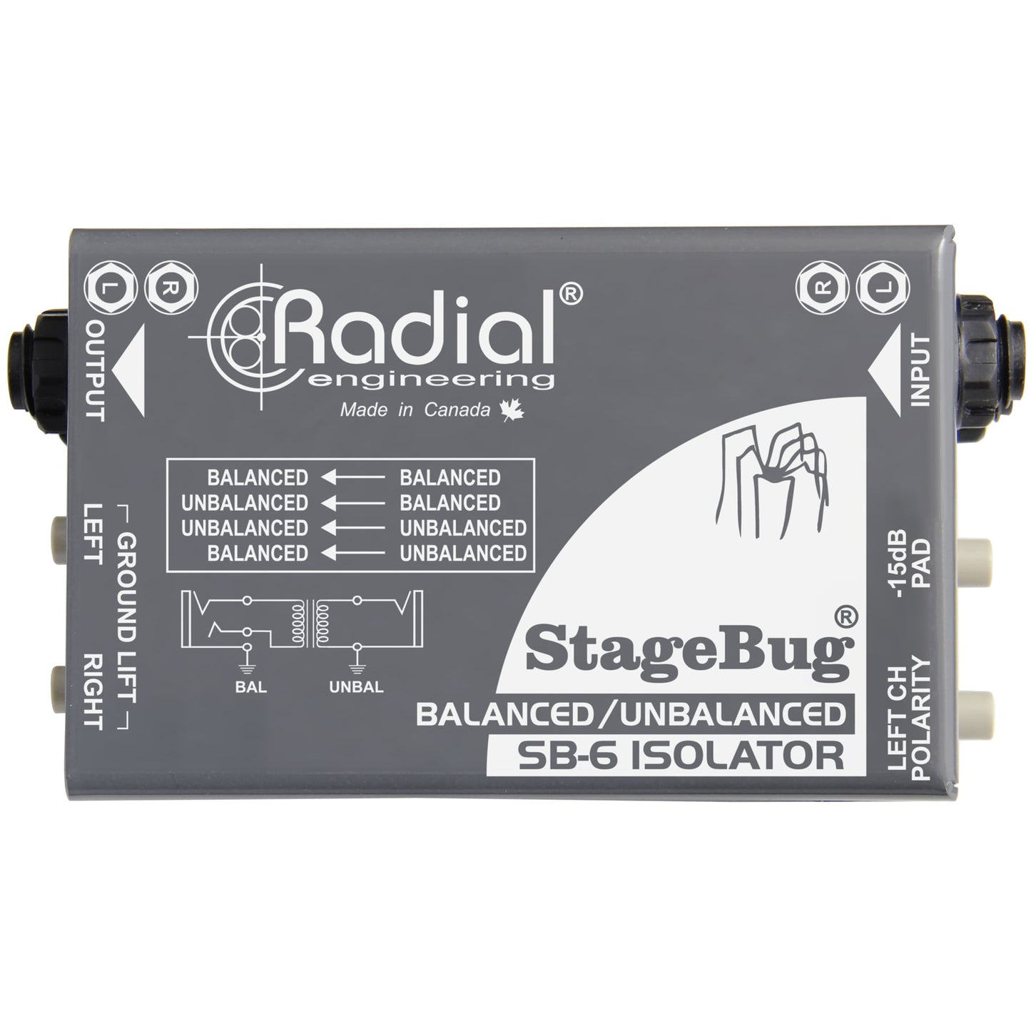 Radial Engineering StageBug SB-6 Passive Stereo Line Isolator