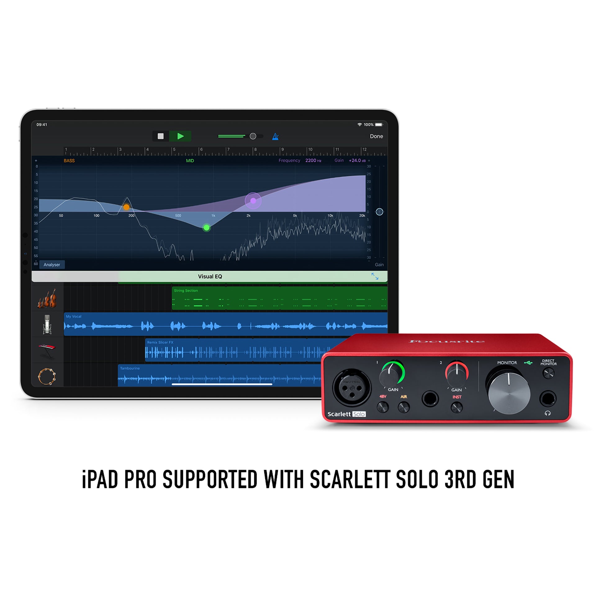 Focusrite Scarlett Solo 3rd Gen 2-In, 2-Out USB Audio Interface