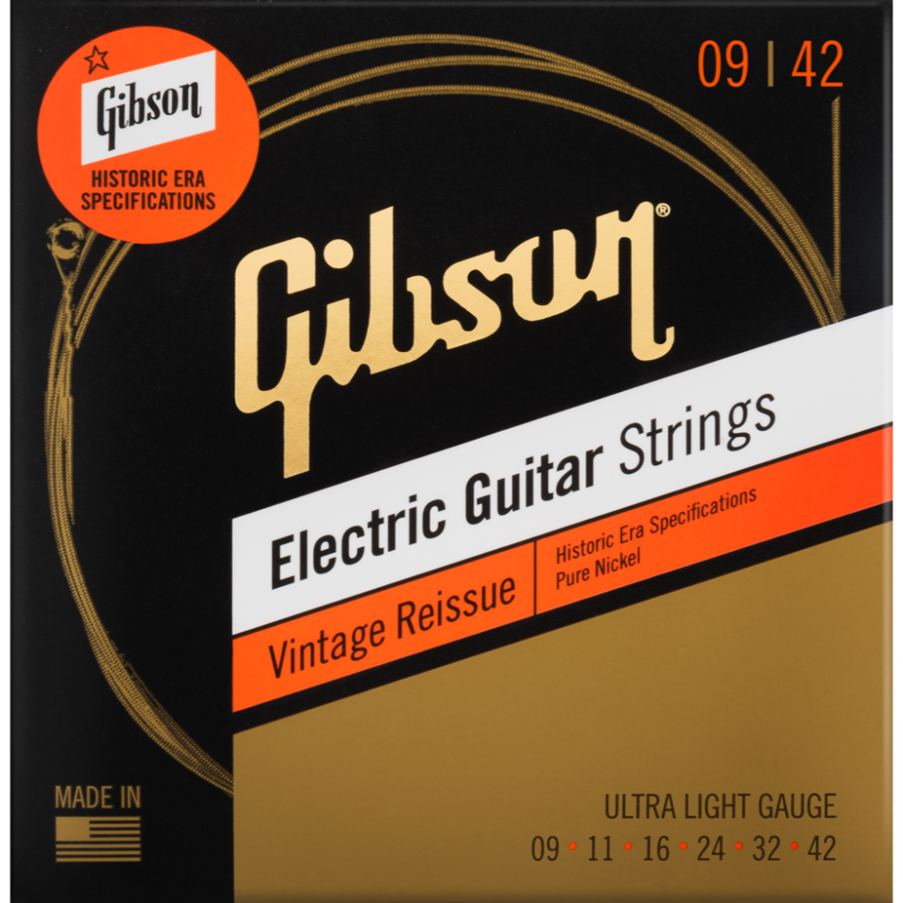 Gibson Vintage Reissue Electric Guitar Strings - Ultra-Light