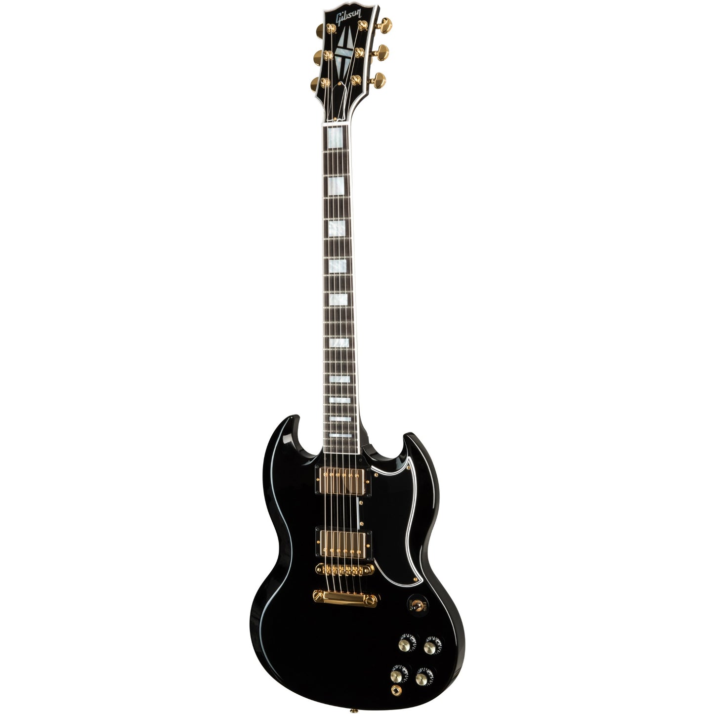 Gibson SG Custom 2-Pickup w/ Ebony Fingerboard Gloss Electric Guitar in Ebony