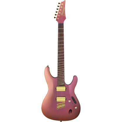 Ibanez SML721 S Axe Design Lab Multi-Scale Electric Guitar, Rose Gold Chameleon