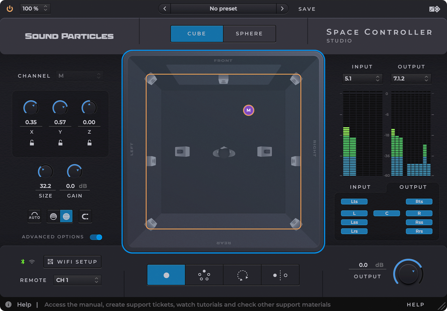 Sound Particles Space Controller Studio