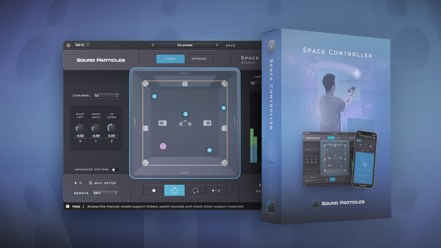 Sound Particles Space Controller Studio