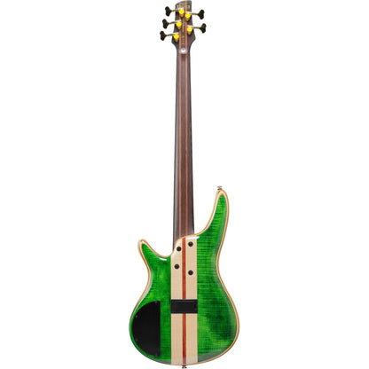 Ibanez SR5FMDXEGL Premium 5-String Electric Bass, Emerald Green Low Gloss