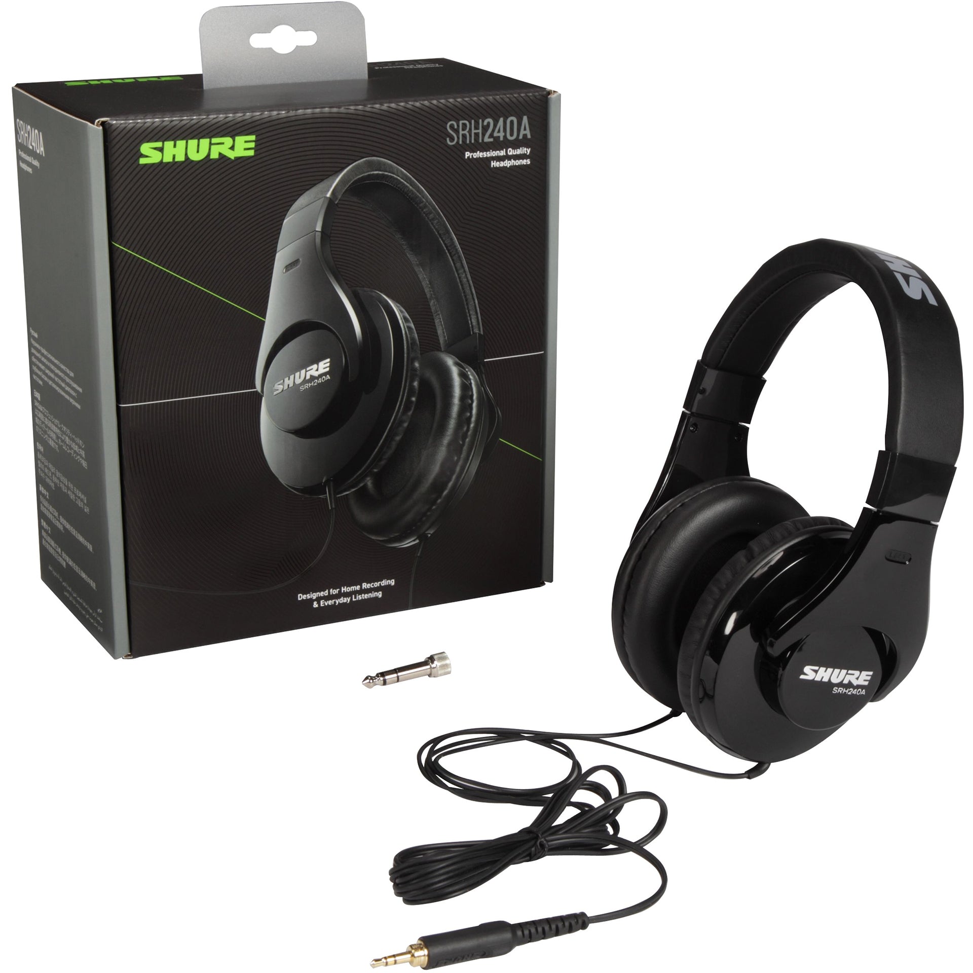 Shure SRH Professional Headphones Black Alto Music