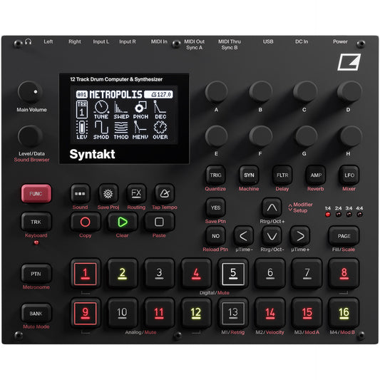 Elektron Syntakt 12 Track Drum Computer and Synthesizer