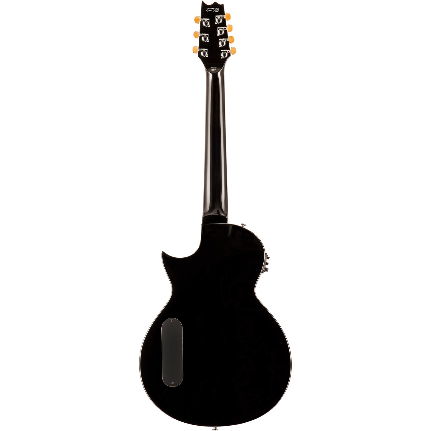 ESP LTD TL7 Thinline Acoustic-Electric Guitar, Black