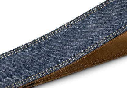 Taylor Blue Denim 2" Guitar Strap - Gold Logo