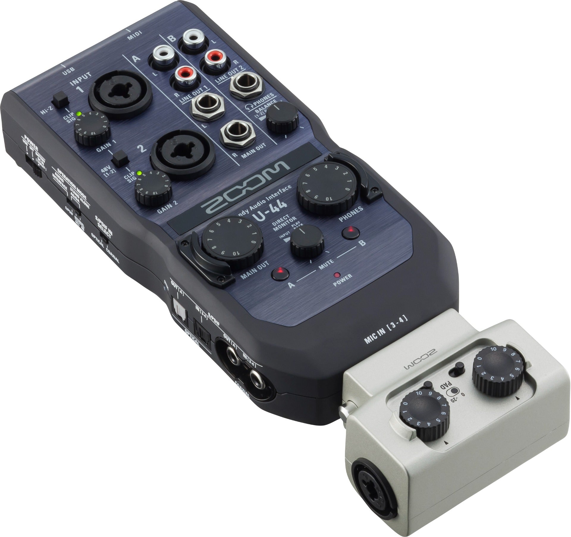 Zoom U-44 Handy Audio Interface