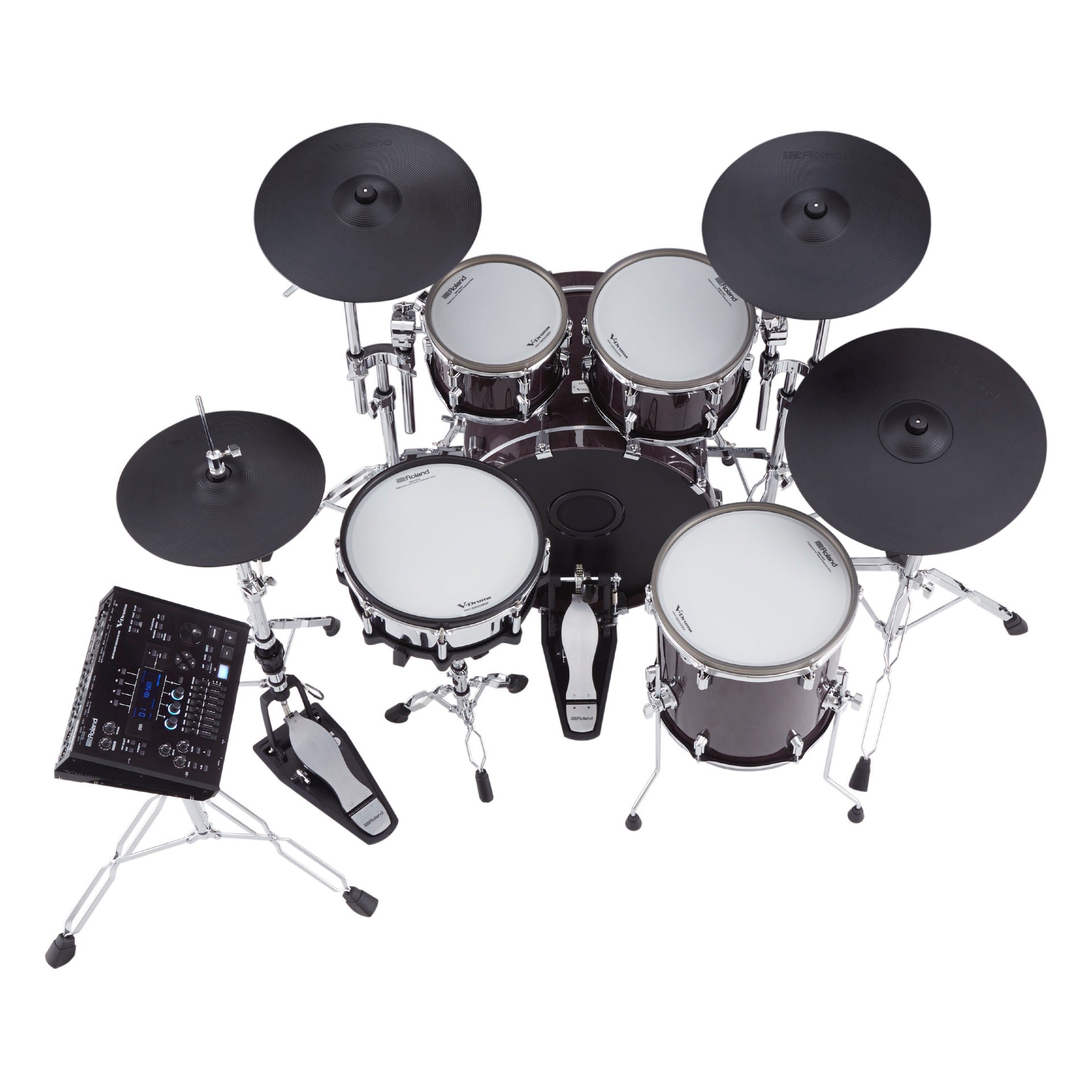 Roland V-Drums Acoustic Design 706 Kit - Gloss Ebony Finish – Alto