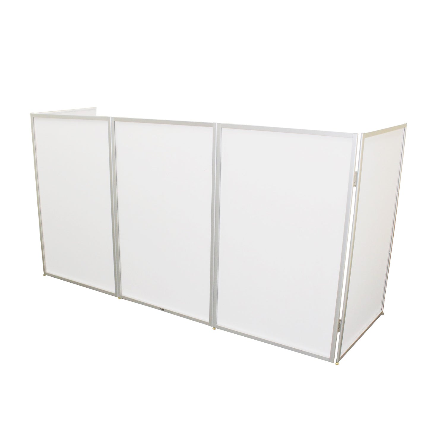 ProX 5 Panel Silver Frame DJ Facade W/ Stainless Quick Release 180 Degree Hinges